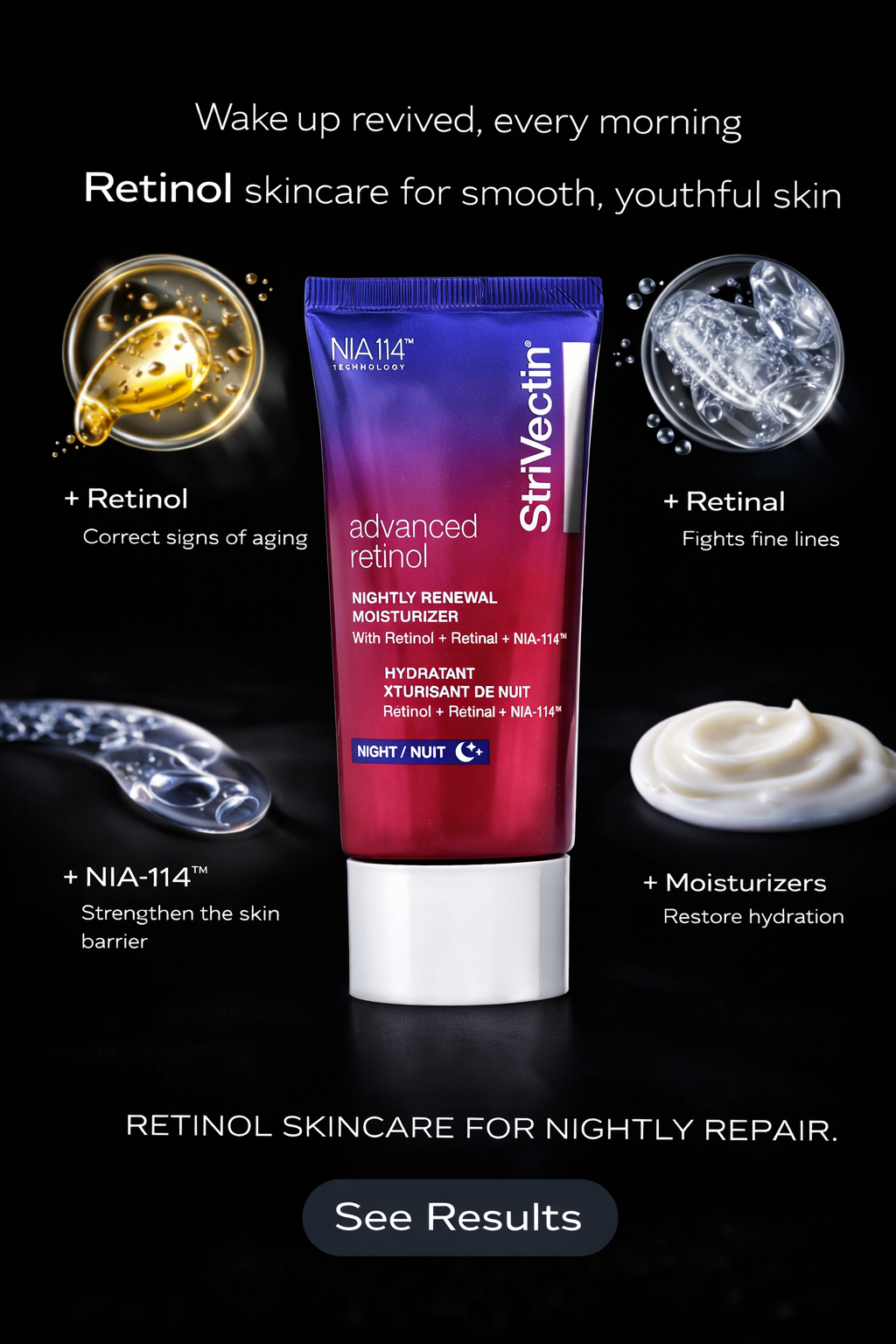 StriVectin Advanced Retinol Moisturizer Strivectin - Advanced Retinol Nightly Renewal Moisturizer 50ml/1.7oz