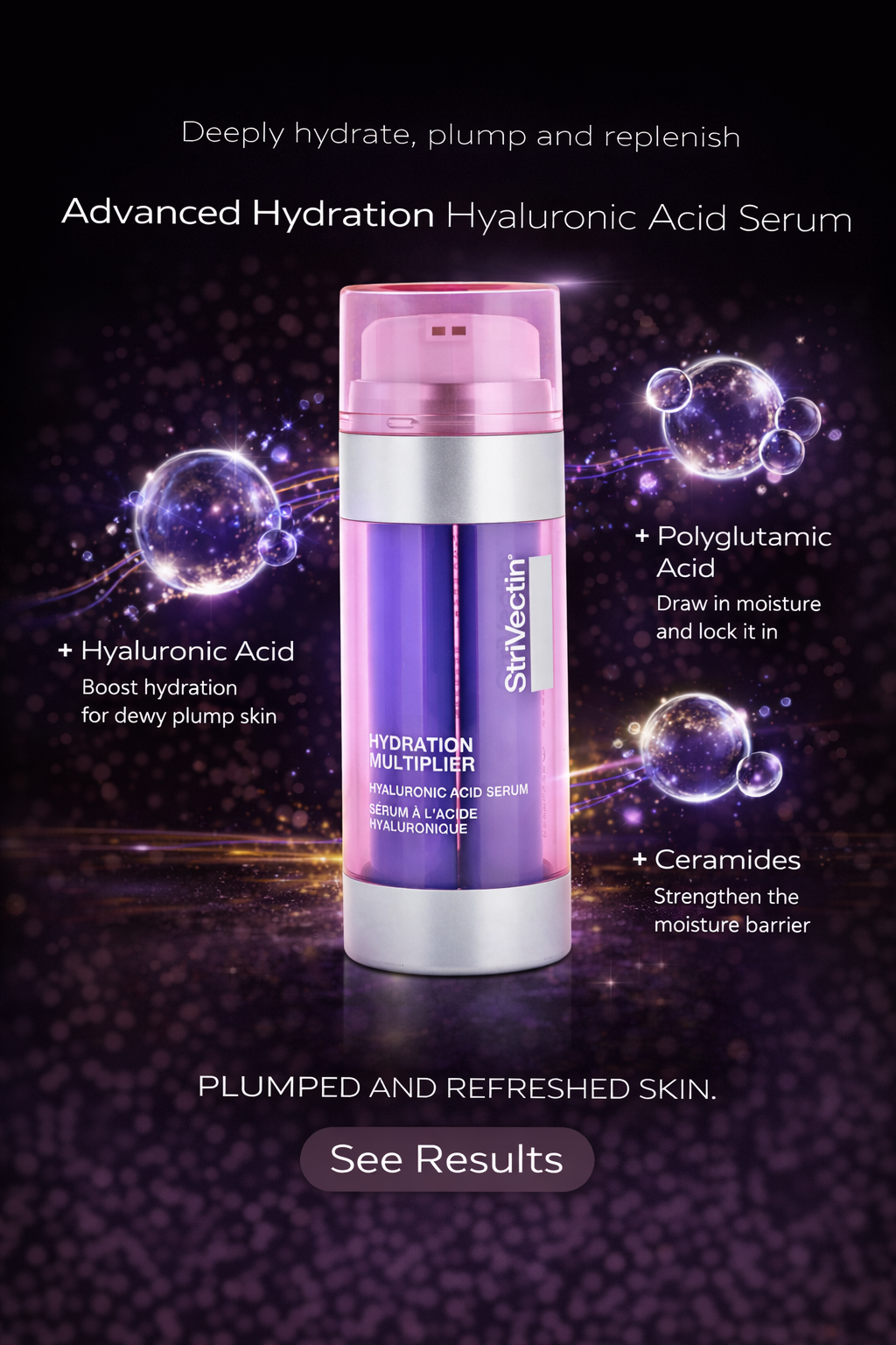 Strivectin women Multi-Action Hydration Multiplier Hyaluronic Acid Serum 30ml/1oz
