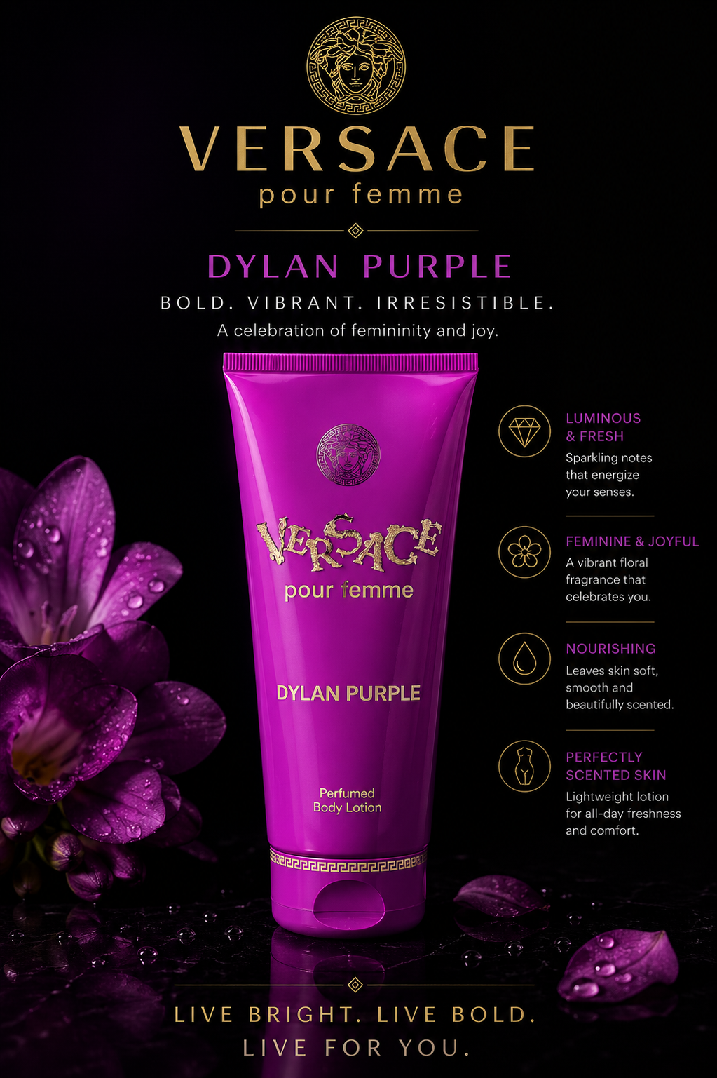 Versace Dylan Purple women Body Lotion 6.7 oz