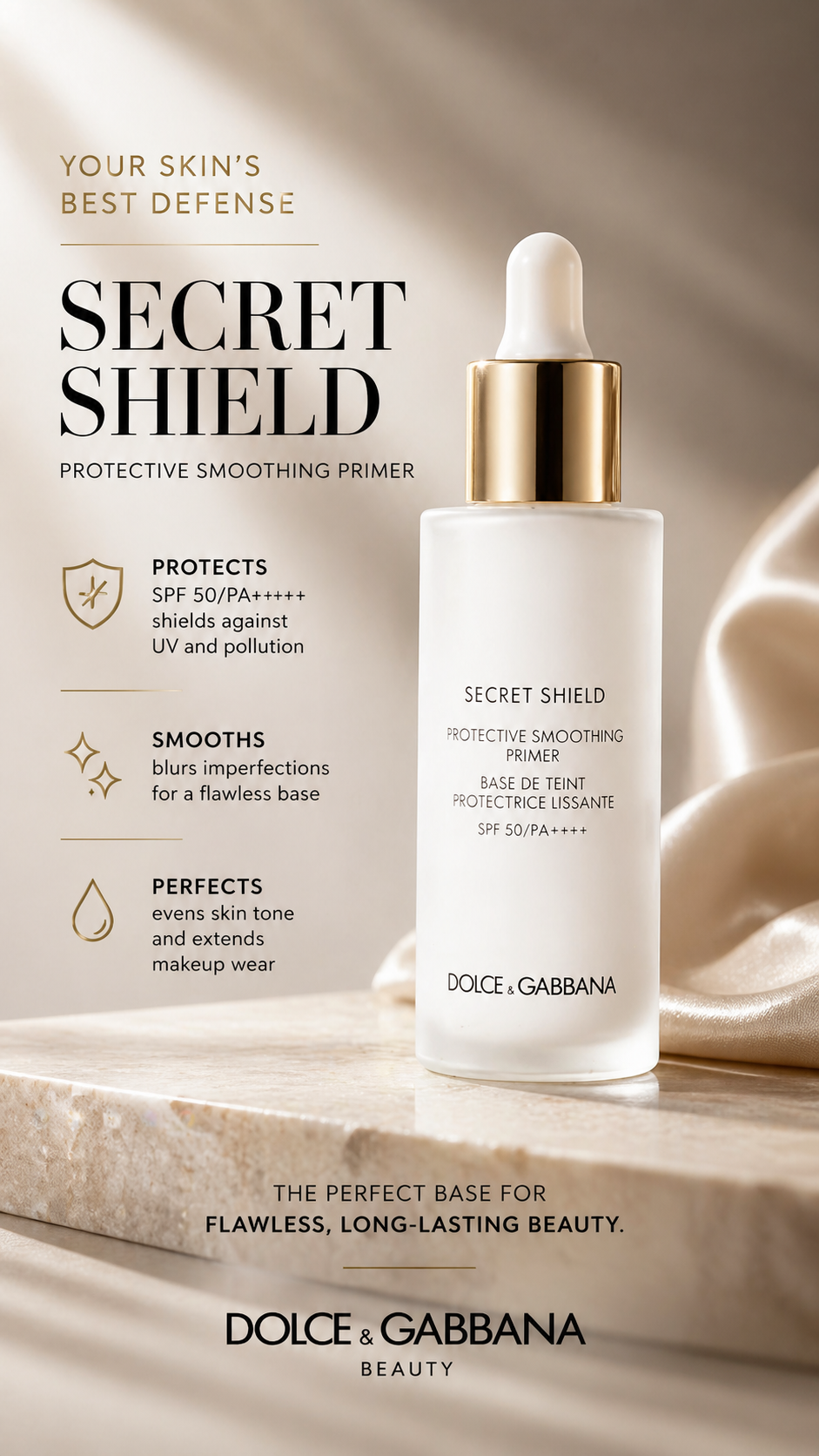 Dolce & Gabbana Women Secret Shield Protective Smoothing Primer Spf 50 30ml/1oz