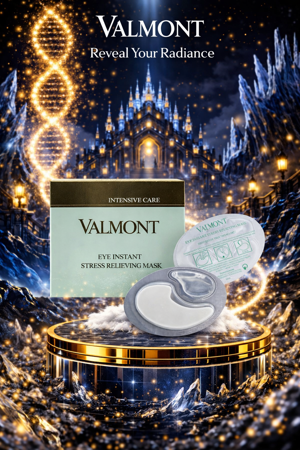 Valmont Eye Instant Stress Relieving Mask (Smoothing, Decongesting & Anti-Fatigue Eye Mask) 5pairs