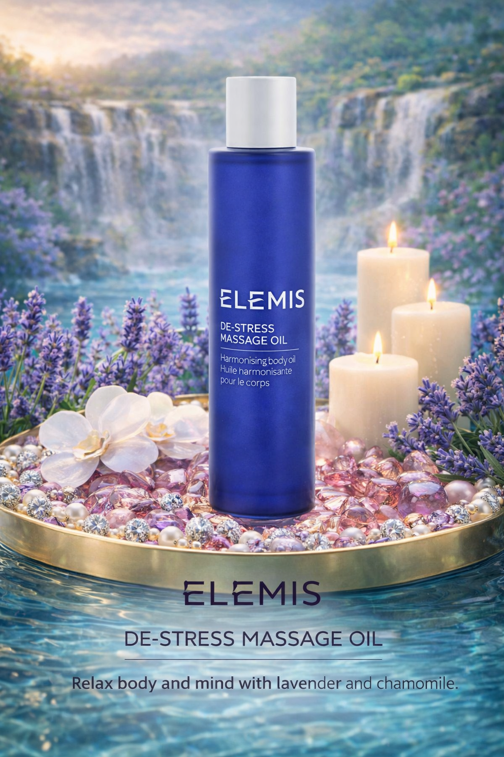 Elemis women De-Stress Massage Oil 100ml/3.3oz