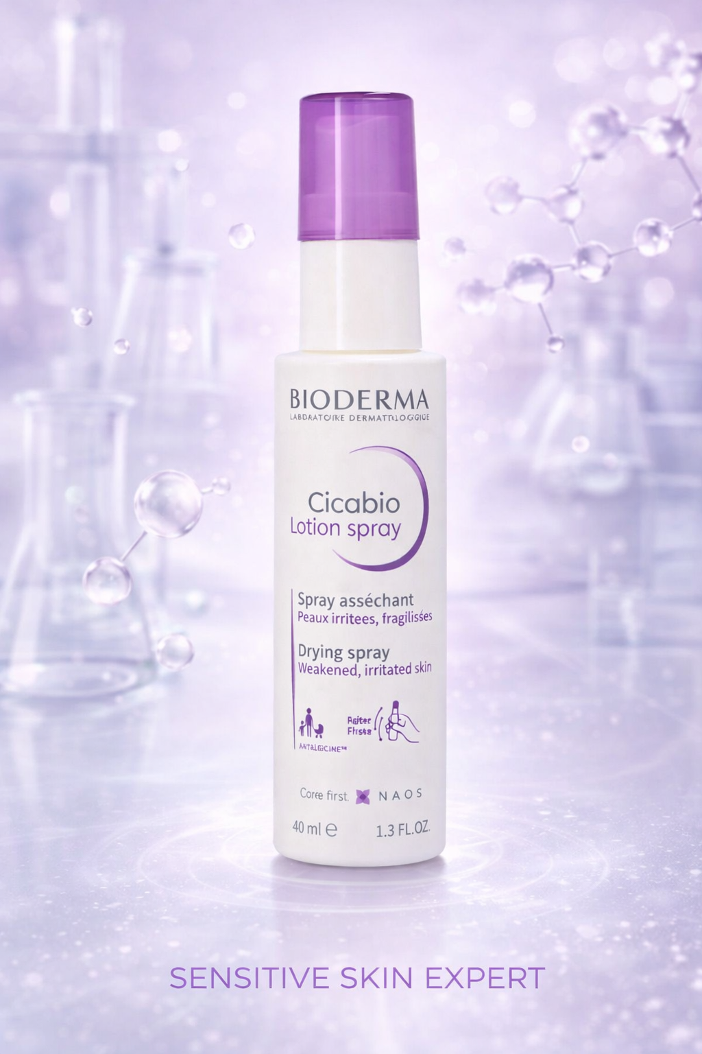 Bioderma women Cicabio Spray Lotion For Weakened & Irritated Skin 40ml/1.3oz