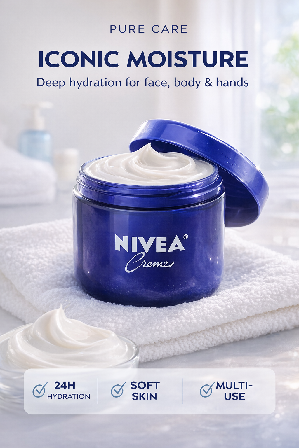 Nivea women Creme (Glass Jar) 382g/13.5oz