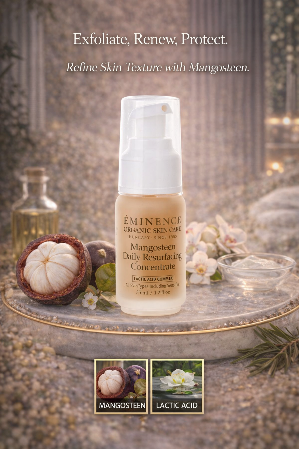 Eminence women Mangosteen Daily Resurfacing Concentrate - For All Skin Types Including Sensitive 35ml/1.2oz