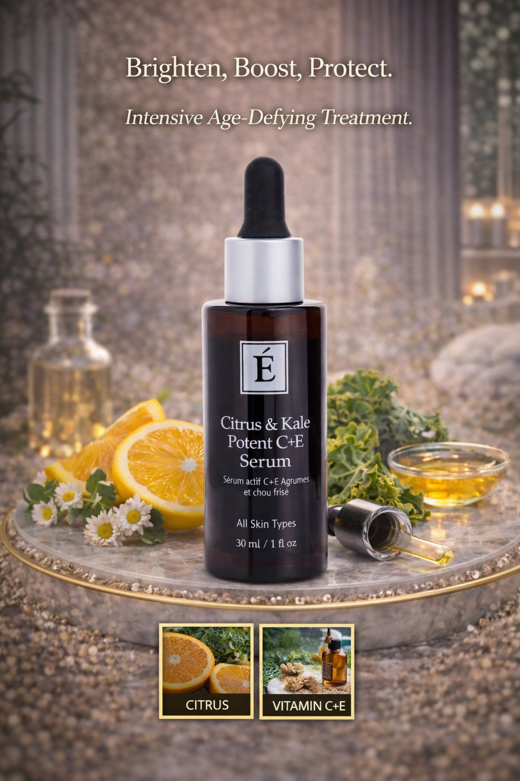 Eminence women Citrus & Kale Potent C+E Serum - For All Skin Types 30ml/1oz