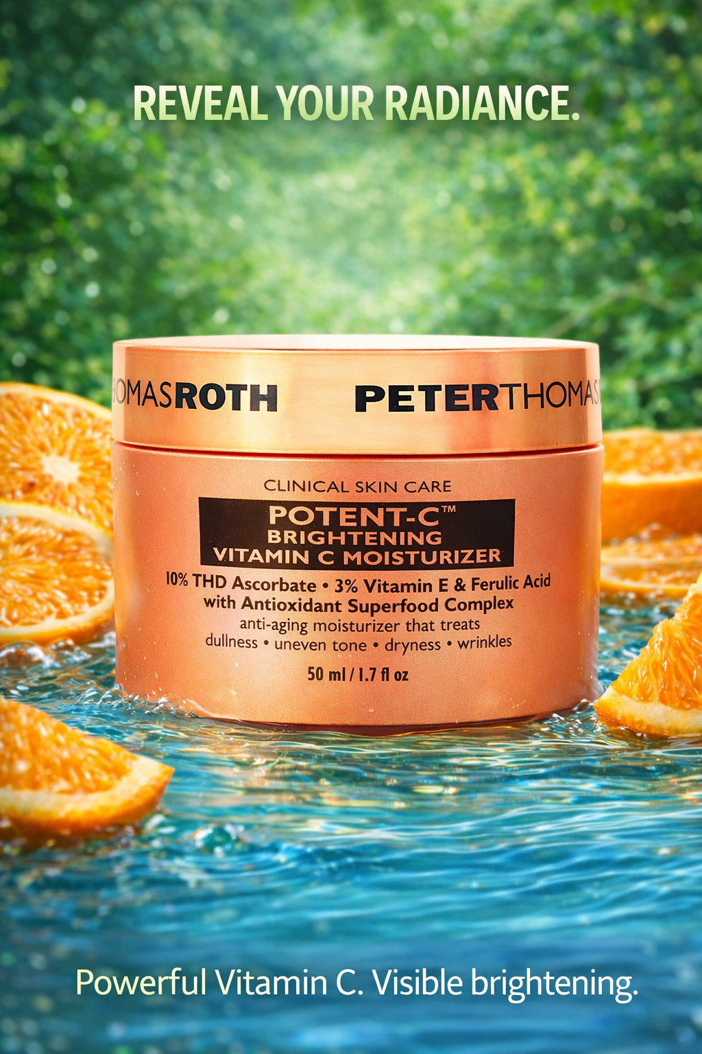 Peter Thomas Roth women Potent-C Brightening Vitamin C Moisturizer 50ml/1.7oz