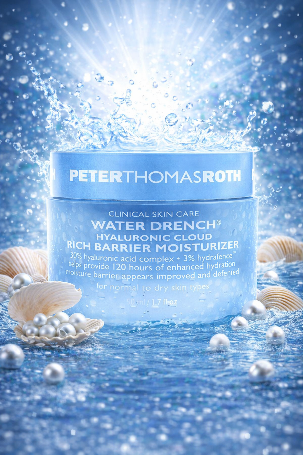 Peter Thomas Roth women Water Drench Hyaluronic Cloud Rich Barrier Moisturizer 50ml/1.7oz