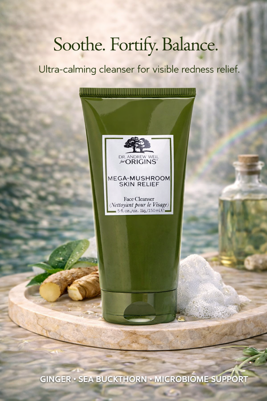Origins women Dr. Andrew Mega-Mushroom Skin Relief Face Cleanser 150ml/5oz