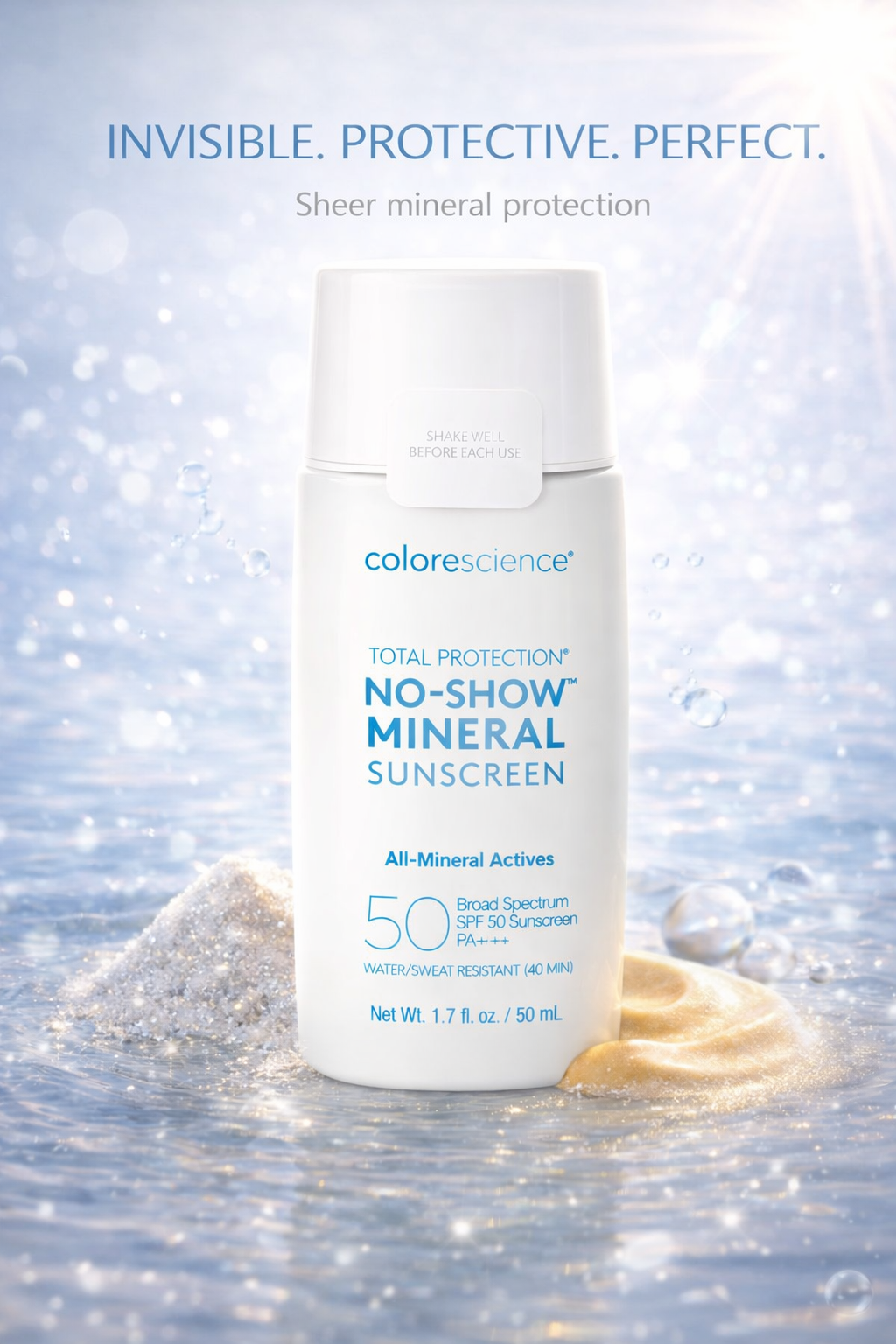 Colorescience women Sunforgettable Total Protection No Show Spf 50 Mineral Sunscreen 50ml/1.7oz