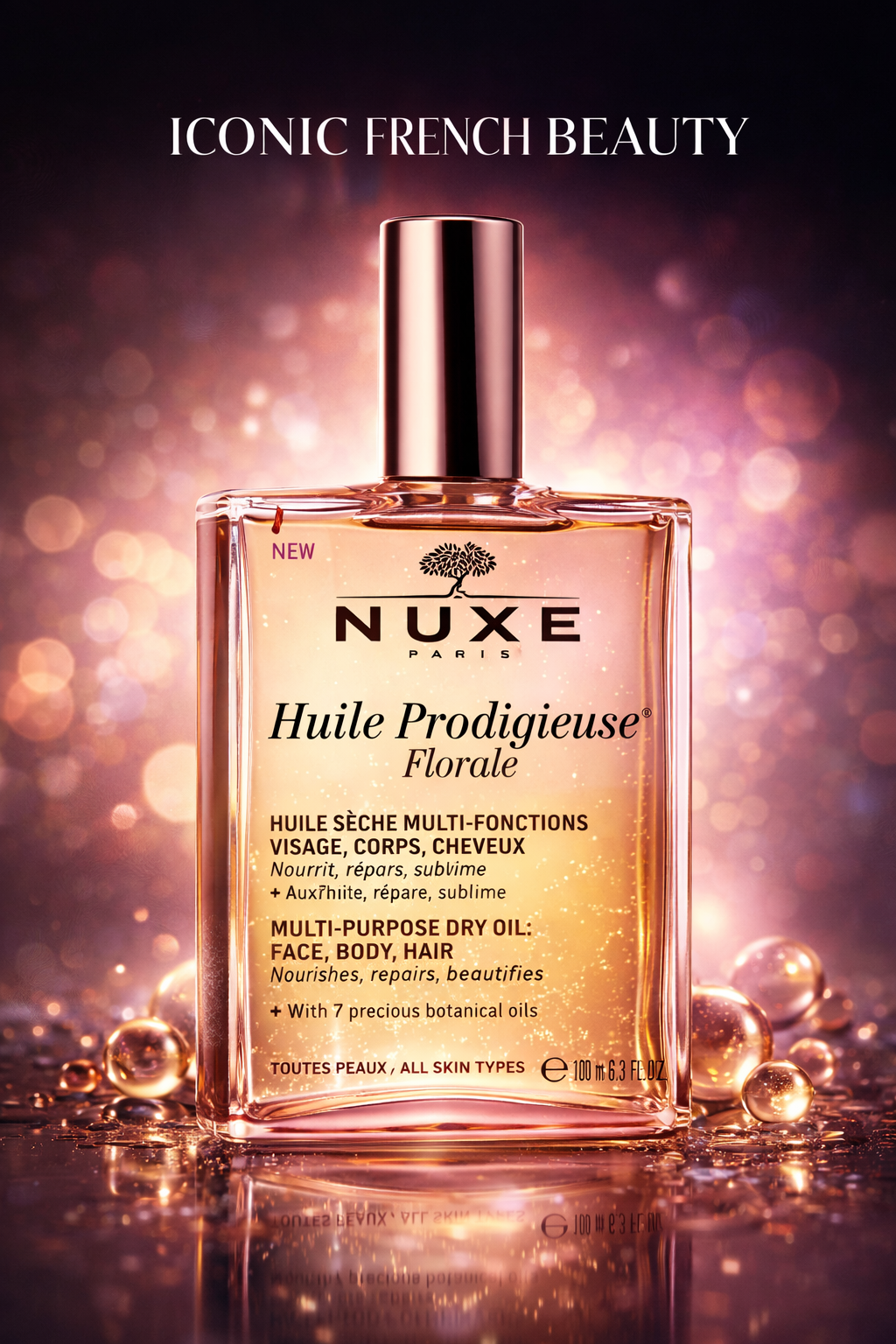 Nuxe women Huile Prodigieuse Florale Multi-Purpose Dry Oil For All Skin Types 100ml/3.3oz