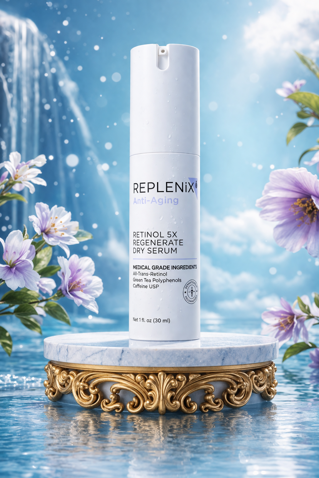 Replenix women Anti-Aging Retinol 5x Regenerate Dry Serum 30ml/1oz
