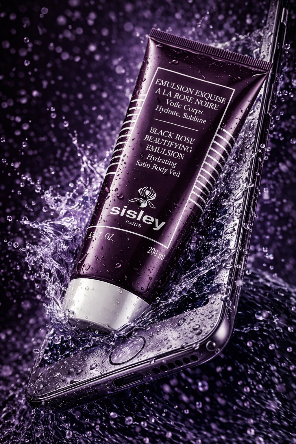 Sisley women Black Rose Beautifying Emulsion - Hydrating Satin Body Veil 200ml/6.7oz