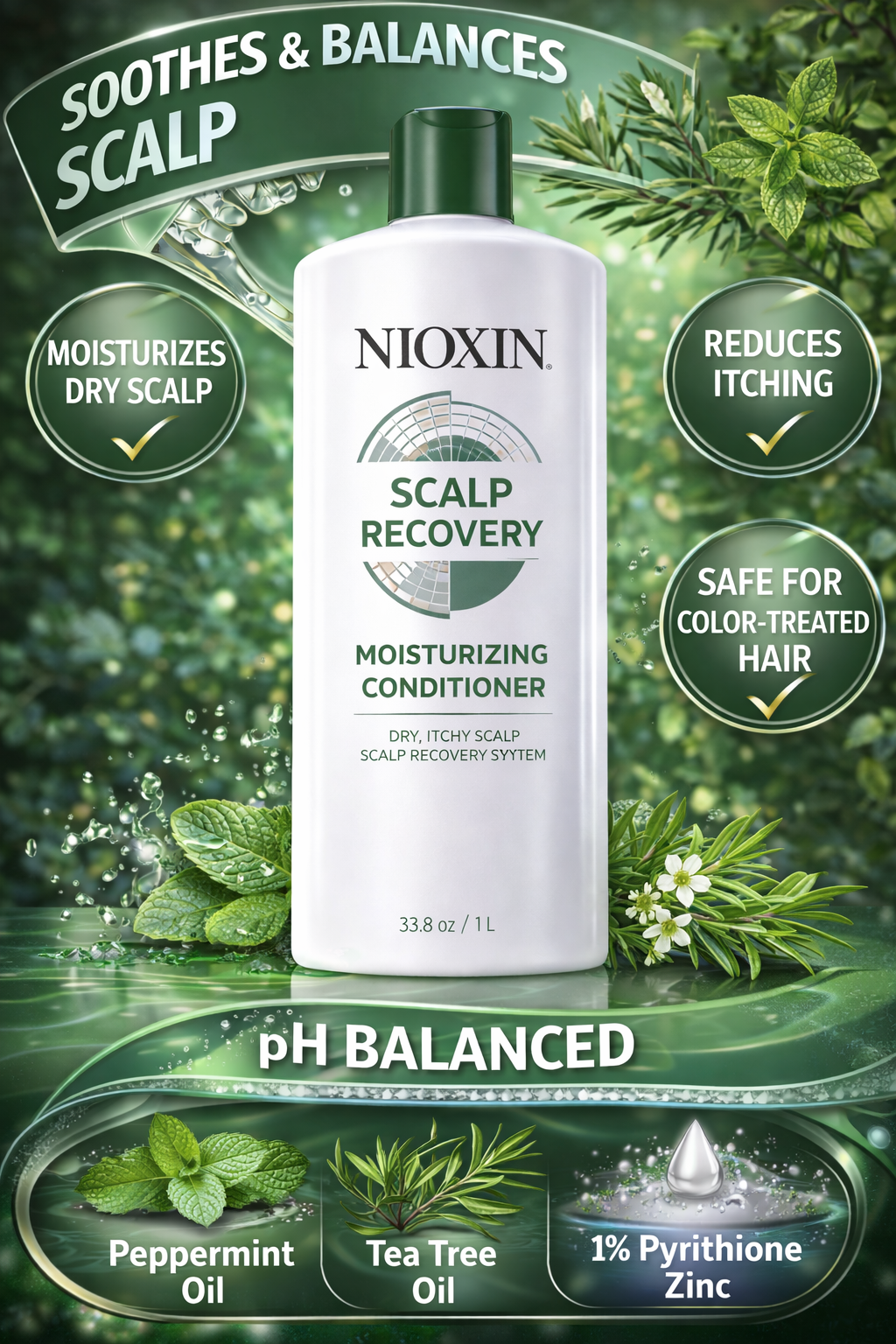 Nioxin Scalp Recovery Moisturizing Conditioner 33.8 oz