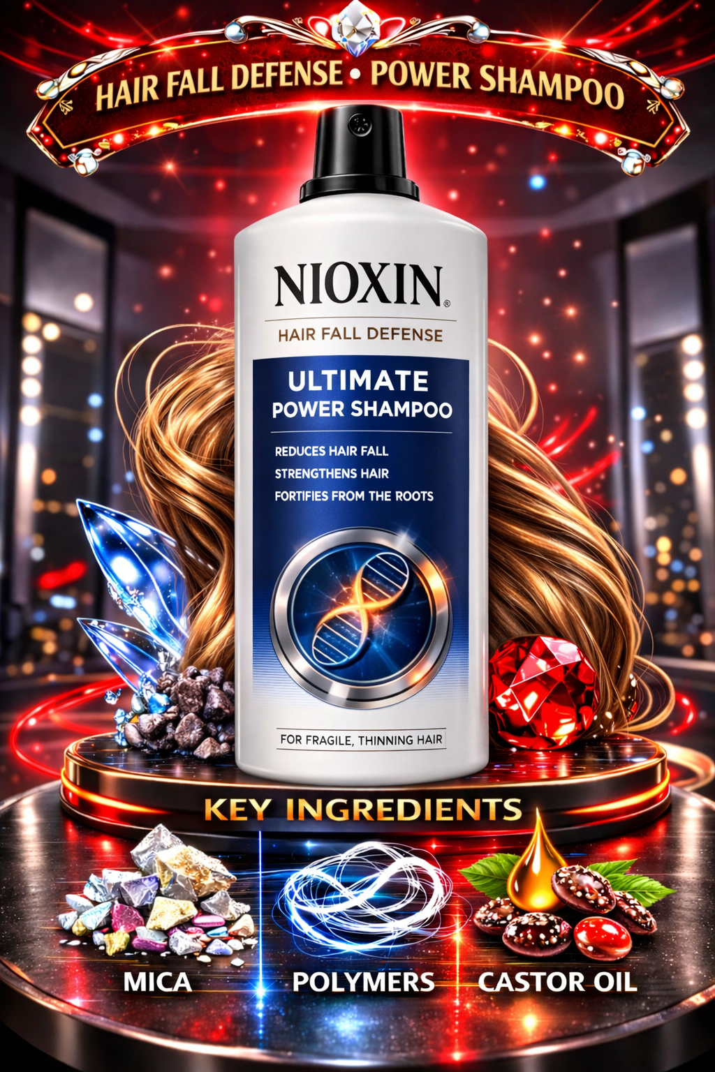 Nioxin Hair Fall Defense Ultimate Power Shampoo 33.8 oz