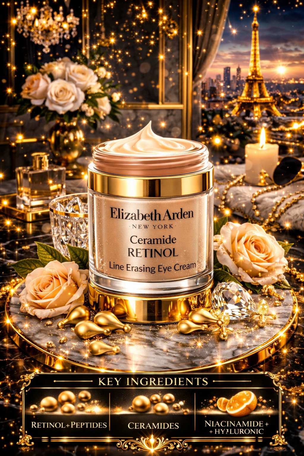 Elizabeth Arden women Ceramide Retinol Line Erasing Eye Cream 15ml/0.5oz