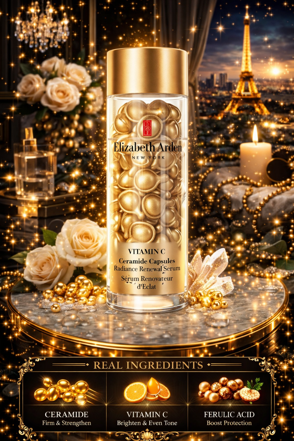Elizabeth Arden women Ceramide Vitamin C Capsules - Radiance Renewal Serum 90caps