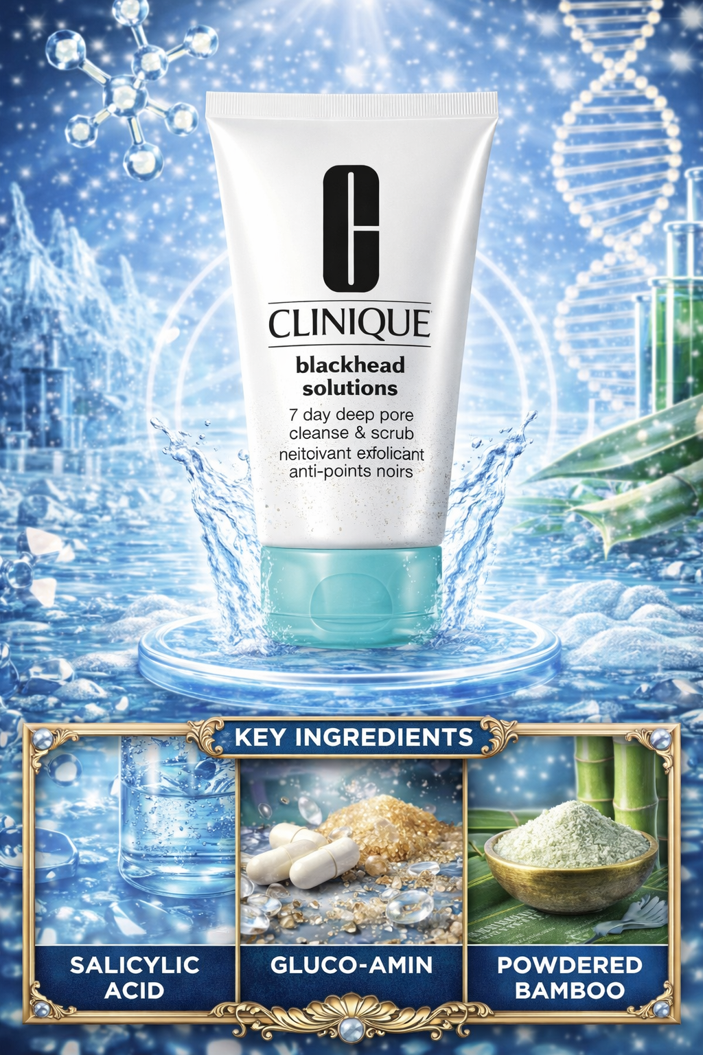 Clinique women Blackhead Solutions 7 Days Deep Pore Cleanse & Scrub 125ml/4.2oz