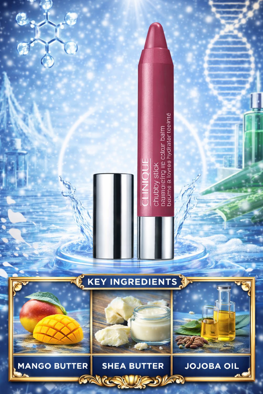 Clinique Chubby Stick Moisturizing Lip Colour Balm # Roomiest Rose 3g/0.10oz