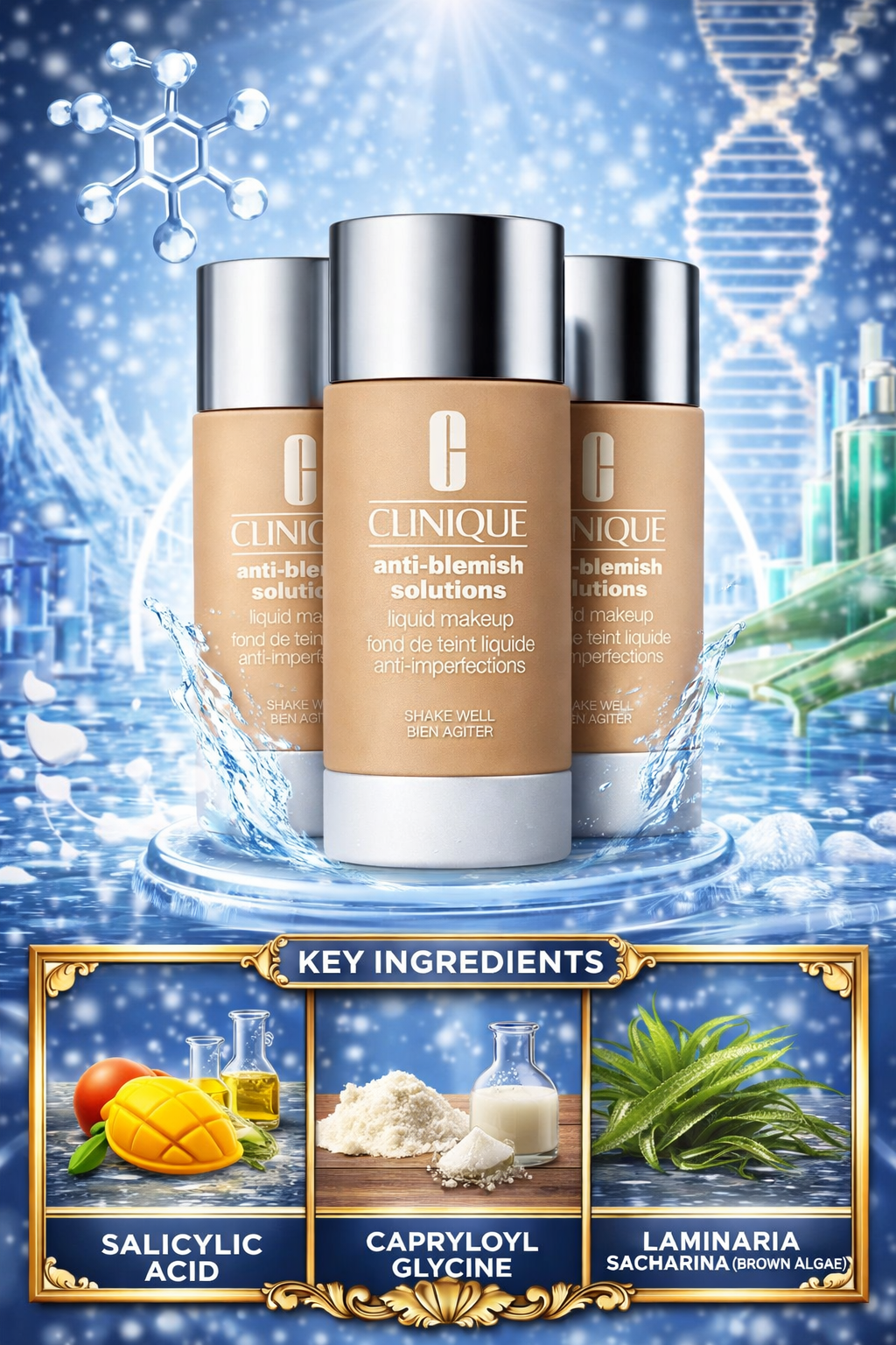 Clinique Anti Blemish Solutions Liquid Makeup # Cn28 Fresh Ivory 30ml/1oz