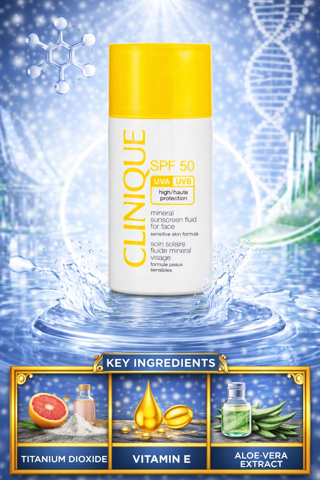 Clinique Mineral Sunscreen Mineral Sunscreen Fluid For Face Spf 50 - Sensitive Skin Formula 30ml/1oz