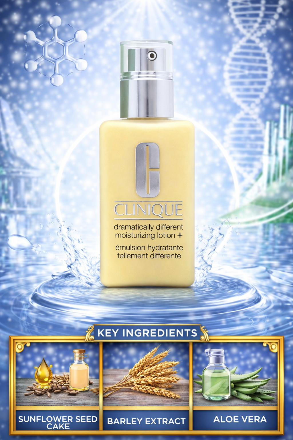 Clinique Moisturising Lotion Dramatically Different Moisturising Lotion - Very Dry To Dry Combination ( With Pump ) 125ml/4.2oz