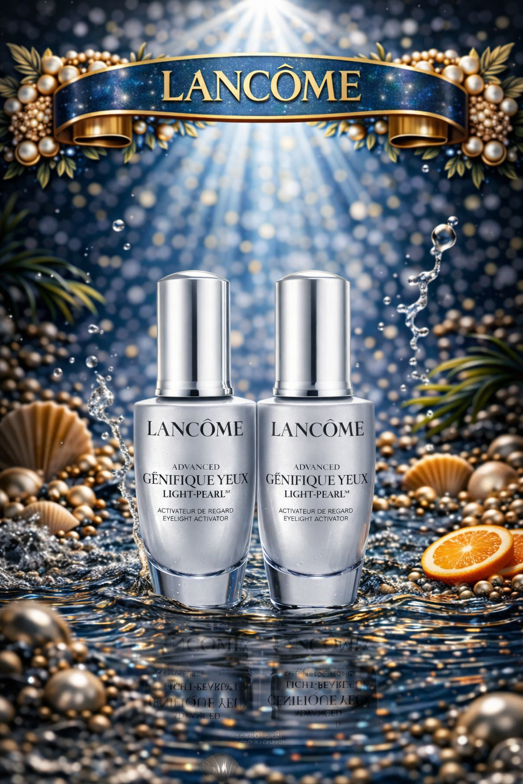 Lancome Genifique Yeux Advanced Light-Pearl Youth Activating Eye & Lash Concentrate Duo Pack 2x20ml/0.67oz