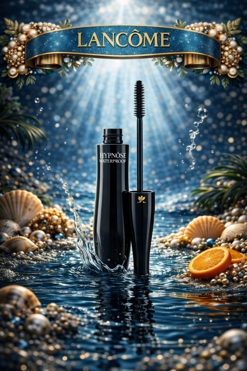 Lancome Hypnose Waterproof Custom Wear Volume Mascara # 01 Noir Hypnotic 6ml/0.2oz