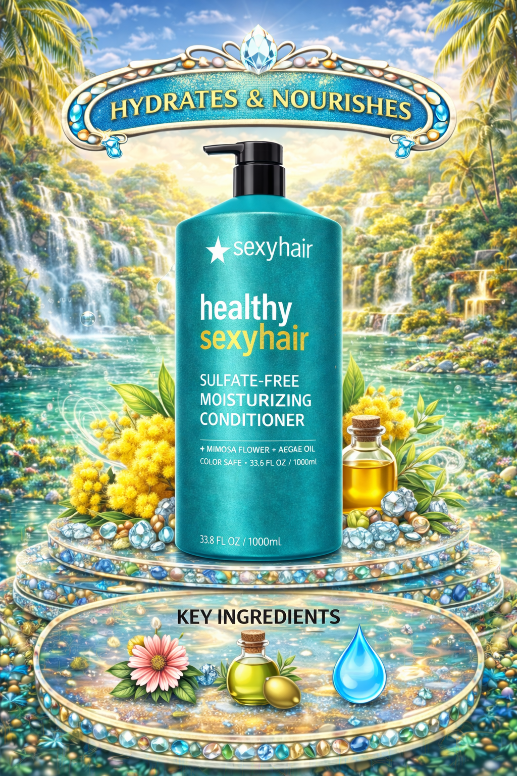 Sexy Hair Healthy Sexy Hair Sulfate-Free Moisturizing Conditioner 33.8 oz