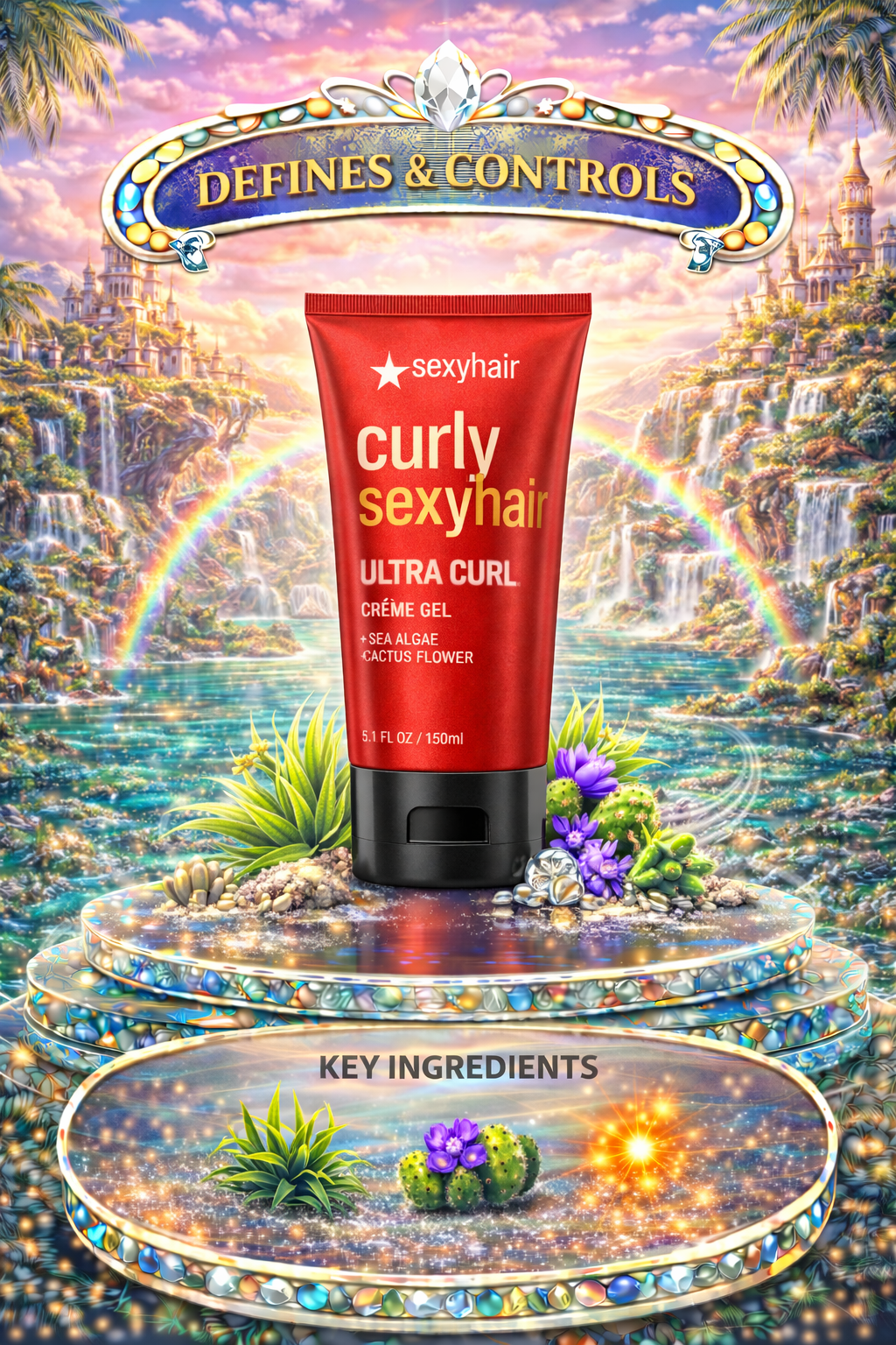 Sexy Hair Curly Sexy Hair Ultra Curl Crème Gel 5.1 oz