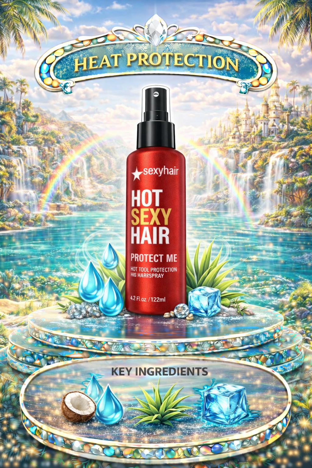 Sexy Hair Hot Sexy Hair Protect Me Hot Tool Protection Hairspray 4.2 oz