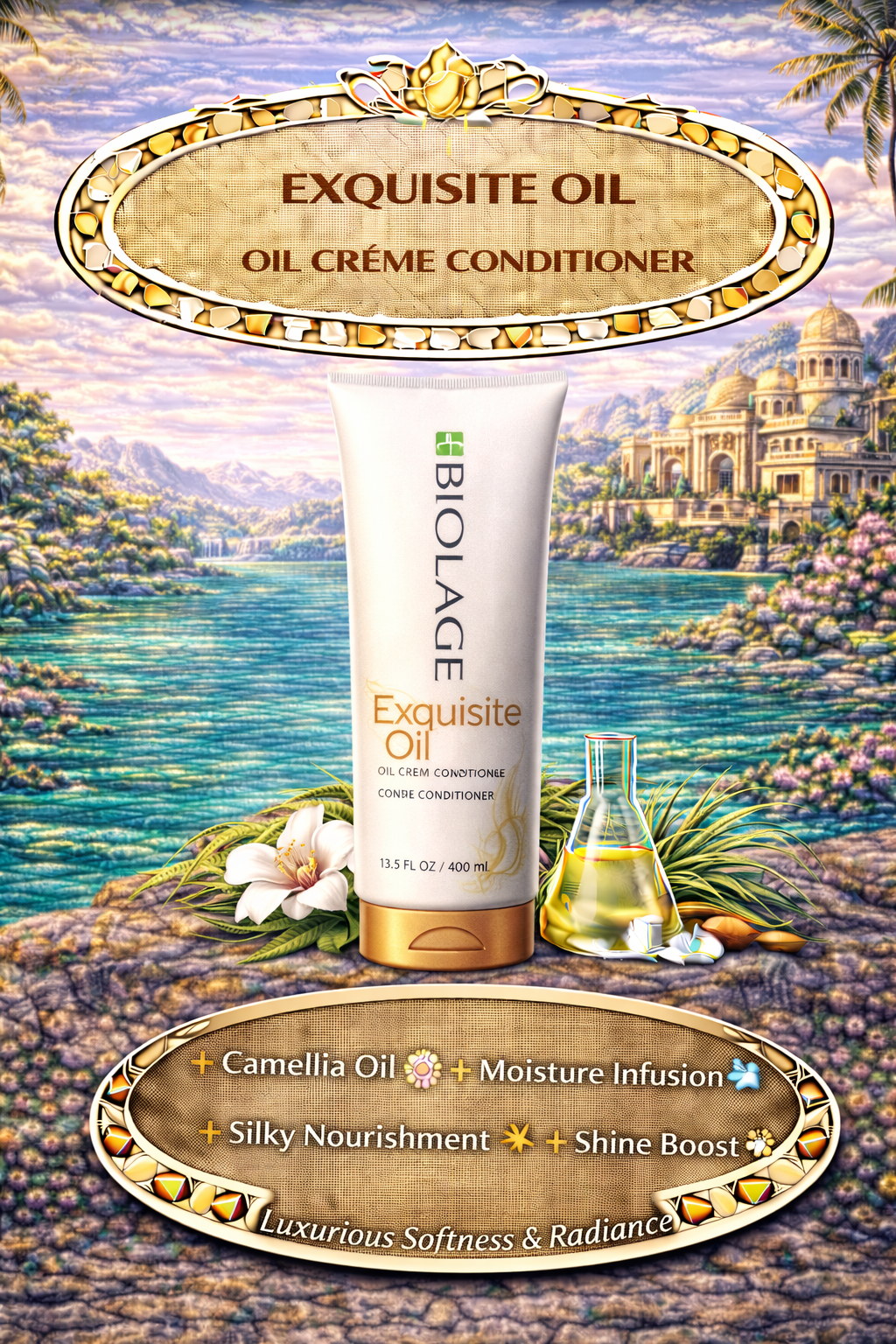 Biolage Exquisite Oil Oil Creme Conditioner 13.5 oz