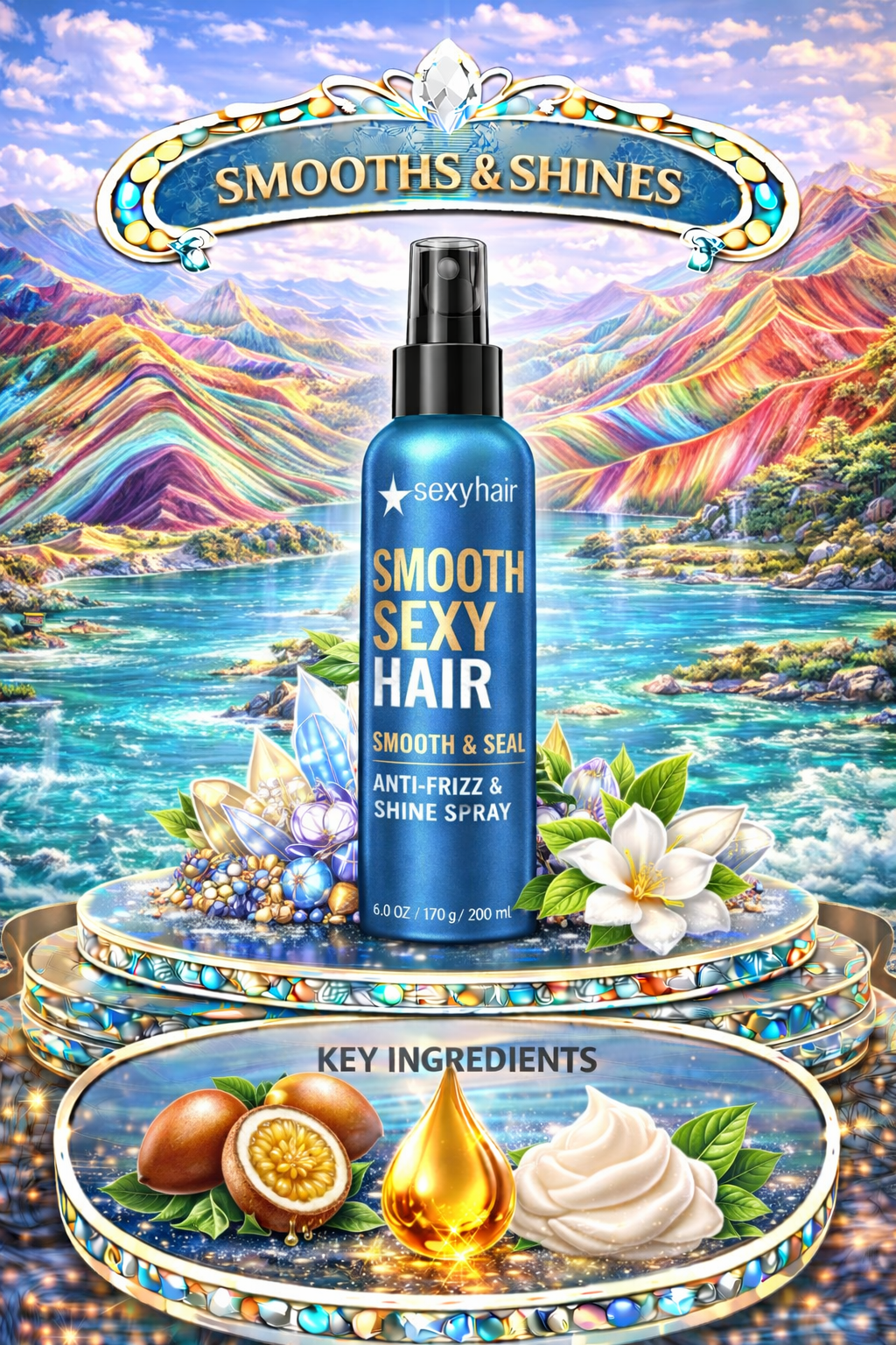 Sexy Hair Smooth Sexy Hair Smooth & Seal Anti-Frizz & Shine Spray 6 oz