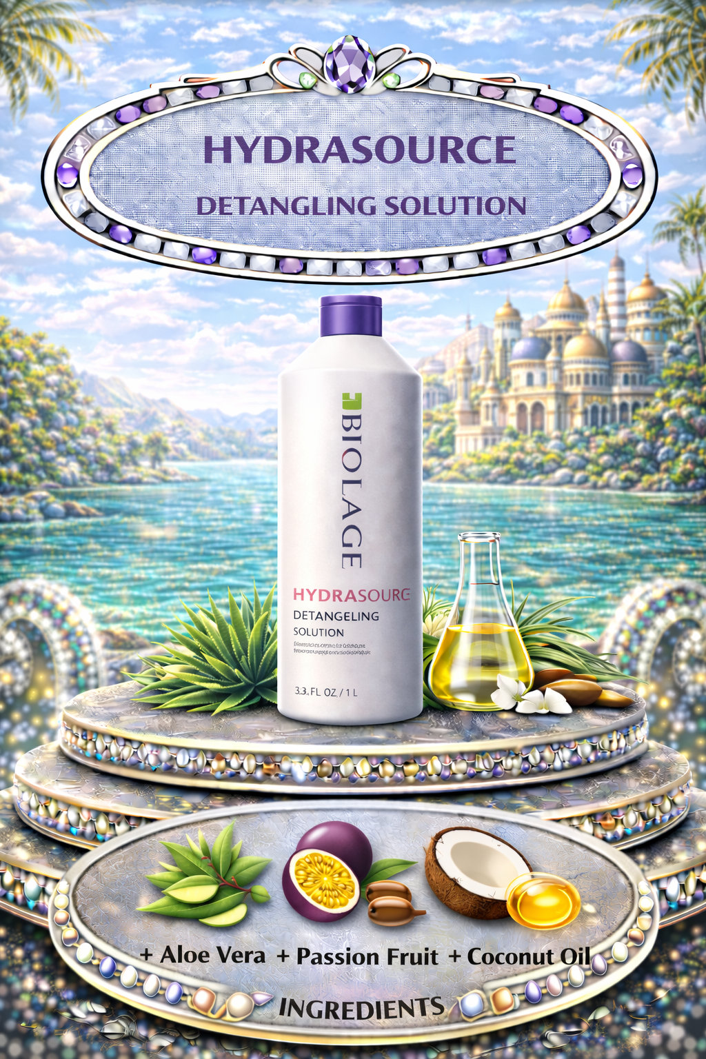 Biolage Hydrasource Detangling Solution 33.8 oz