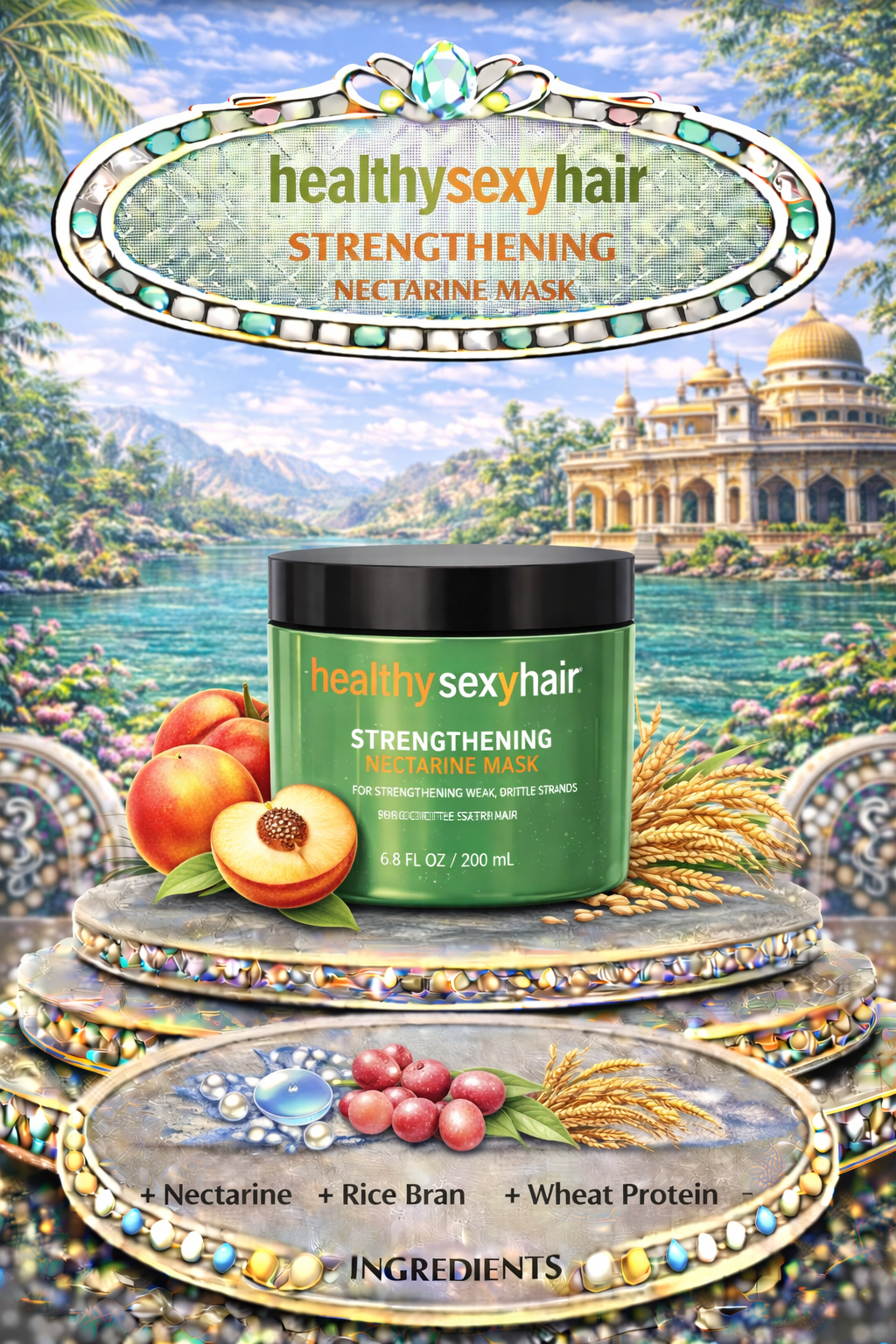 Sexy Hair Healthy Sexy Hair Strenghtening Nectarine Mask 6.8 oz