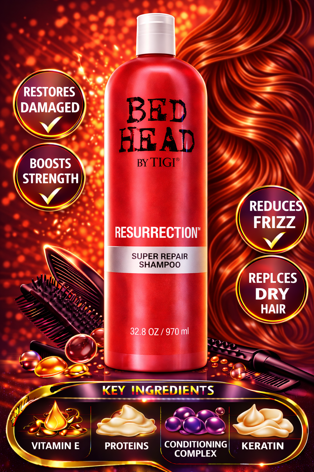 Bed Head Resurrection Shampoo 32.8 oz