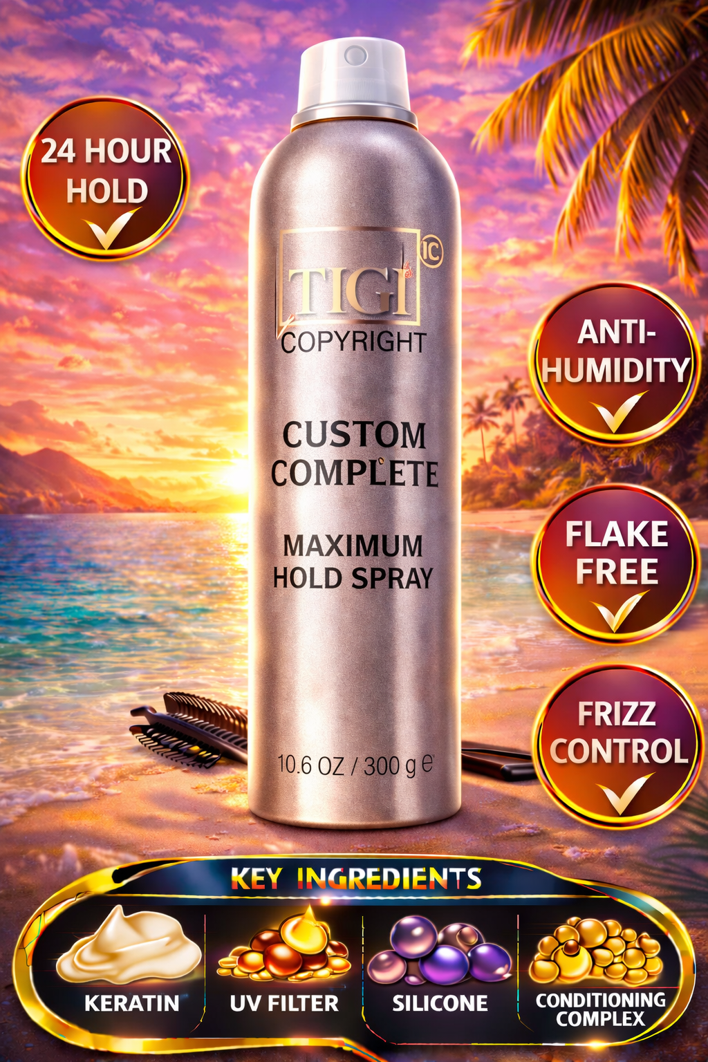 Tigi Copyright Custom Complete Maximum Hold Spray 10.6 oz
