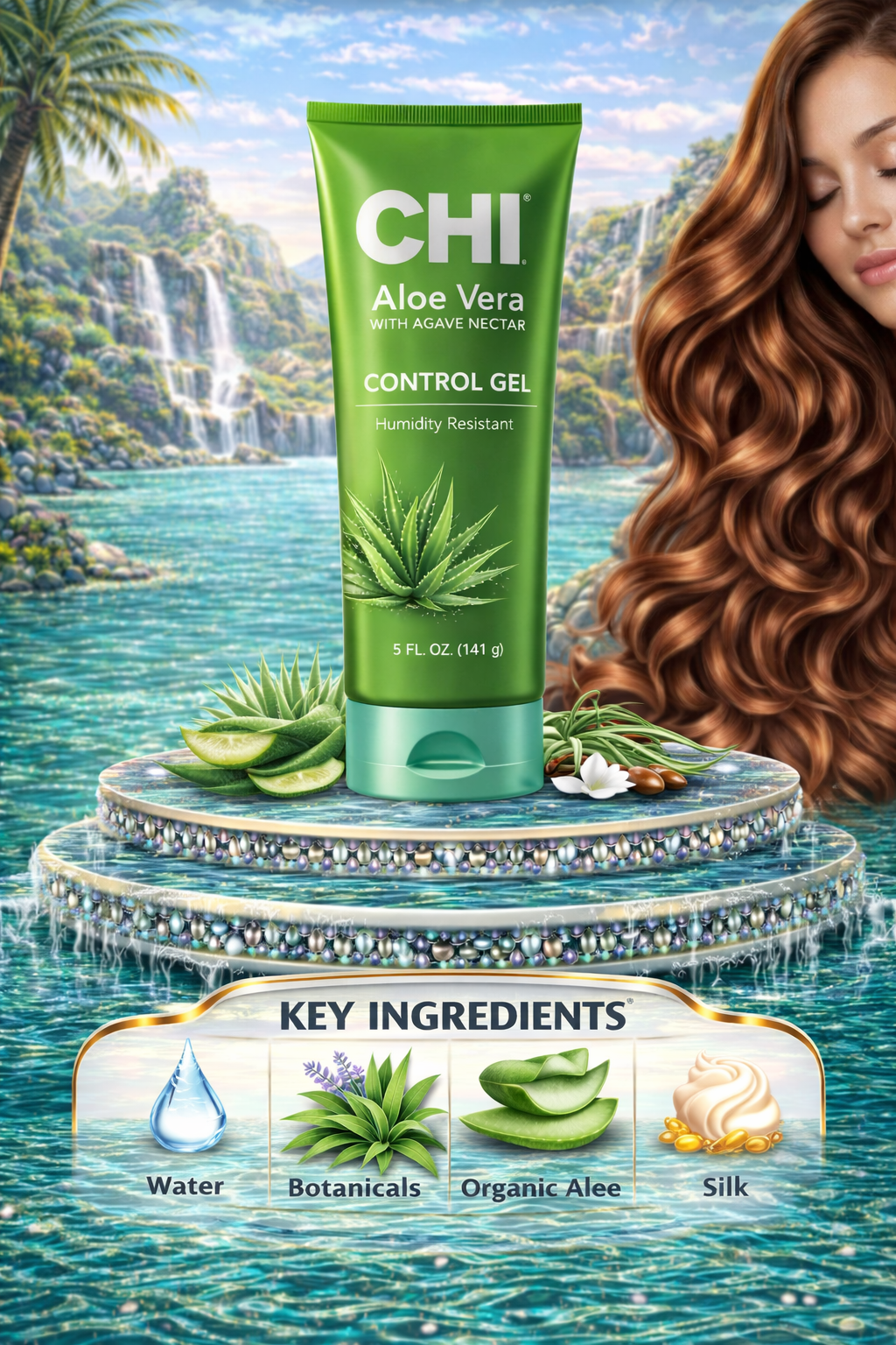 Chi Aloe Vera With Agave Nectar Control Gel 5 oz