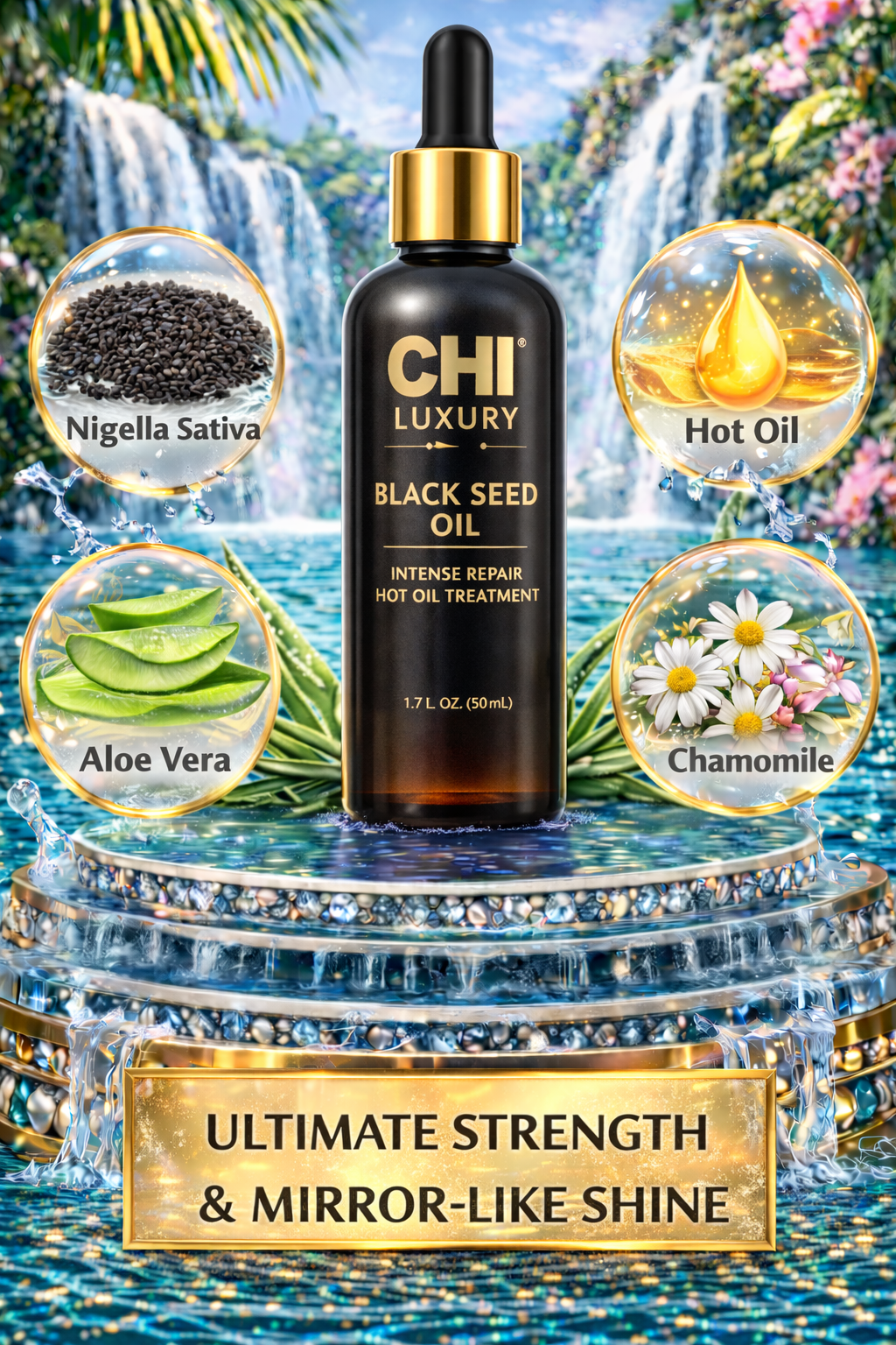 Chi Luxury Black Seed Oil Intense Repair Hot Oil Treatment 1.7 oz