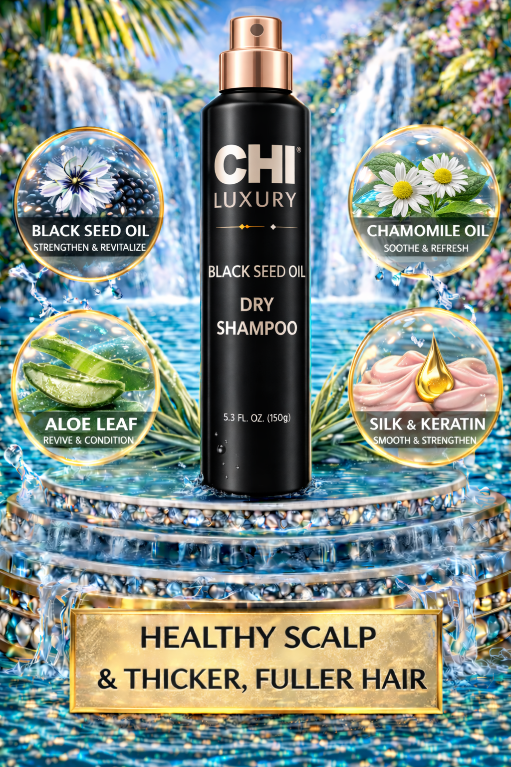 Chi Luxury Black Seed Oil Dry Shampoo 5.3 oz