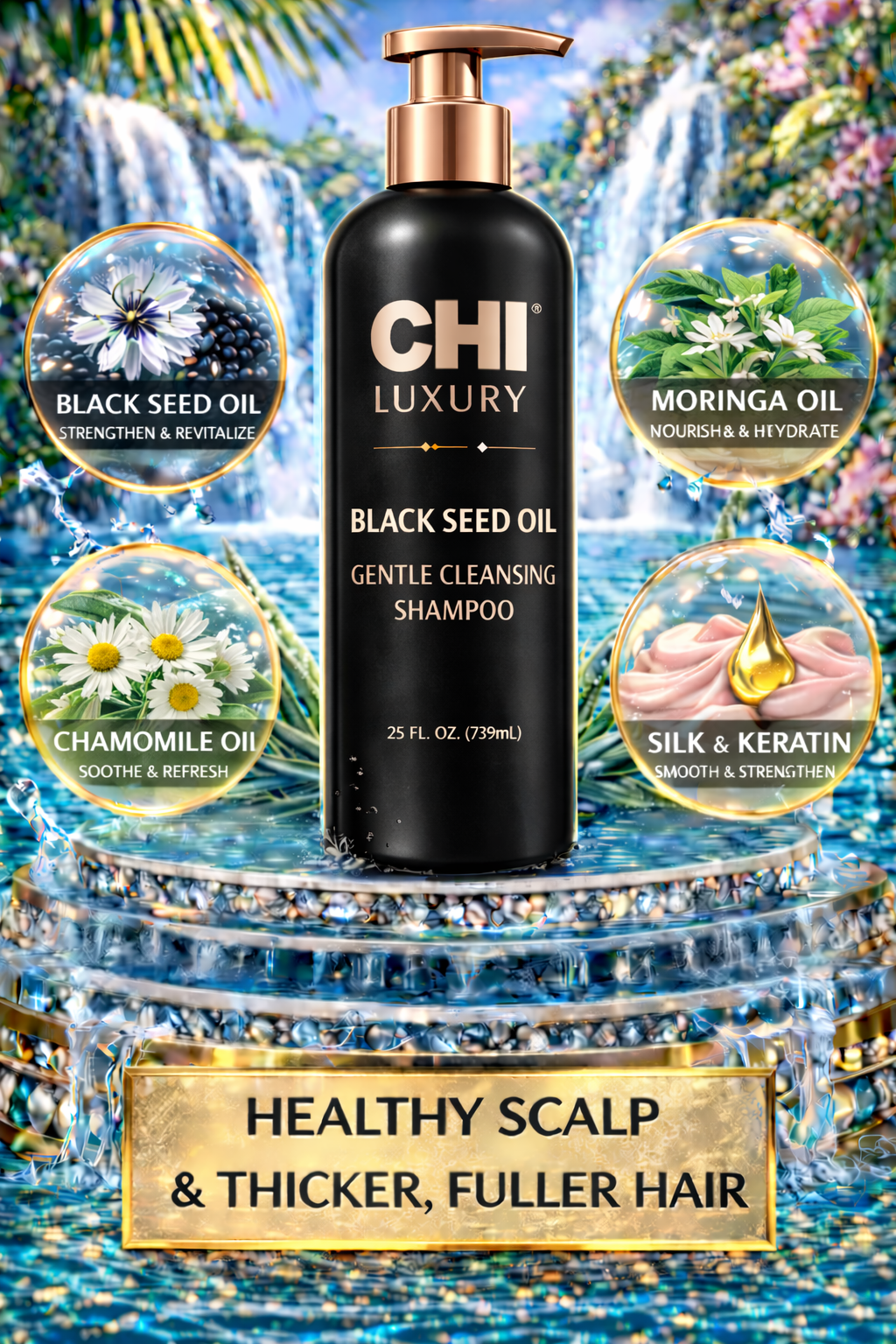 Chi Luxury Black Seed Oil Gentle Cleansing Shampoo 25 oz