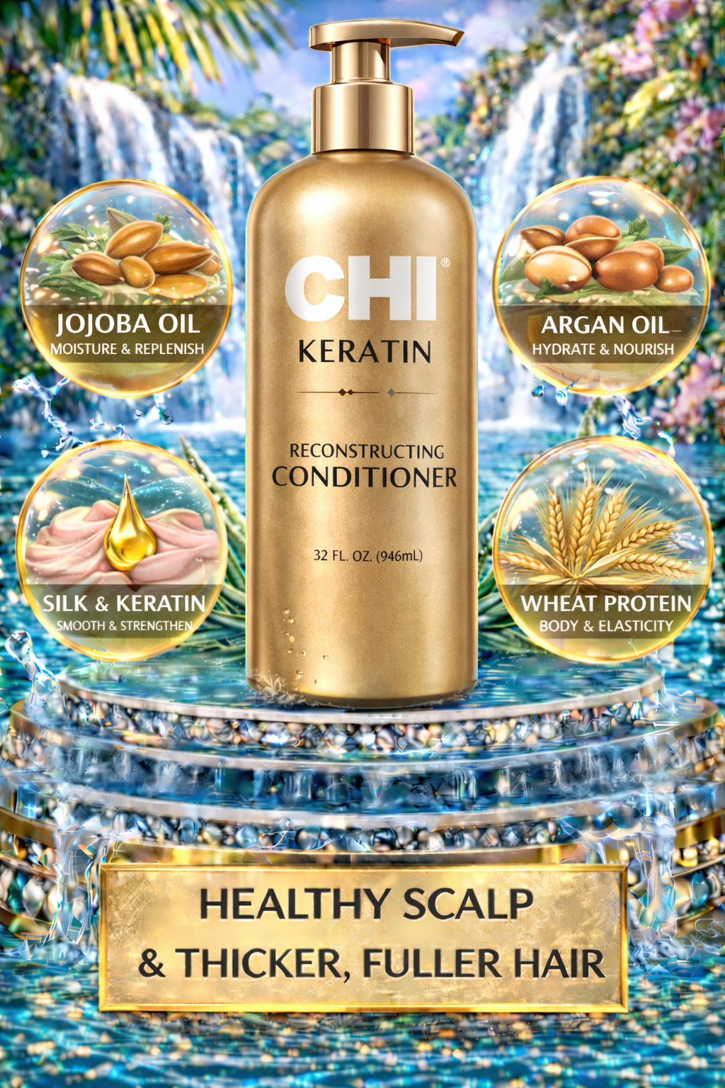 Chi Keratin Reconstructing Conditioner 32 oz