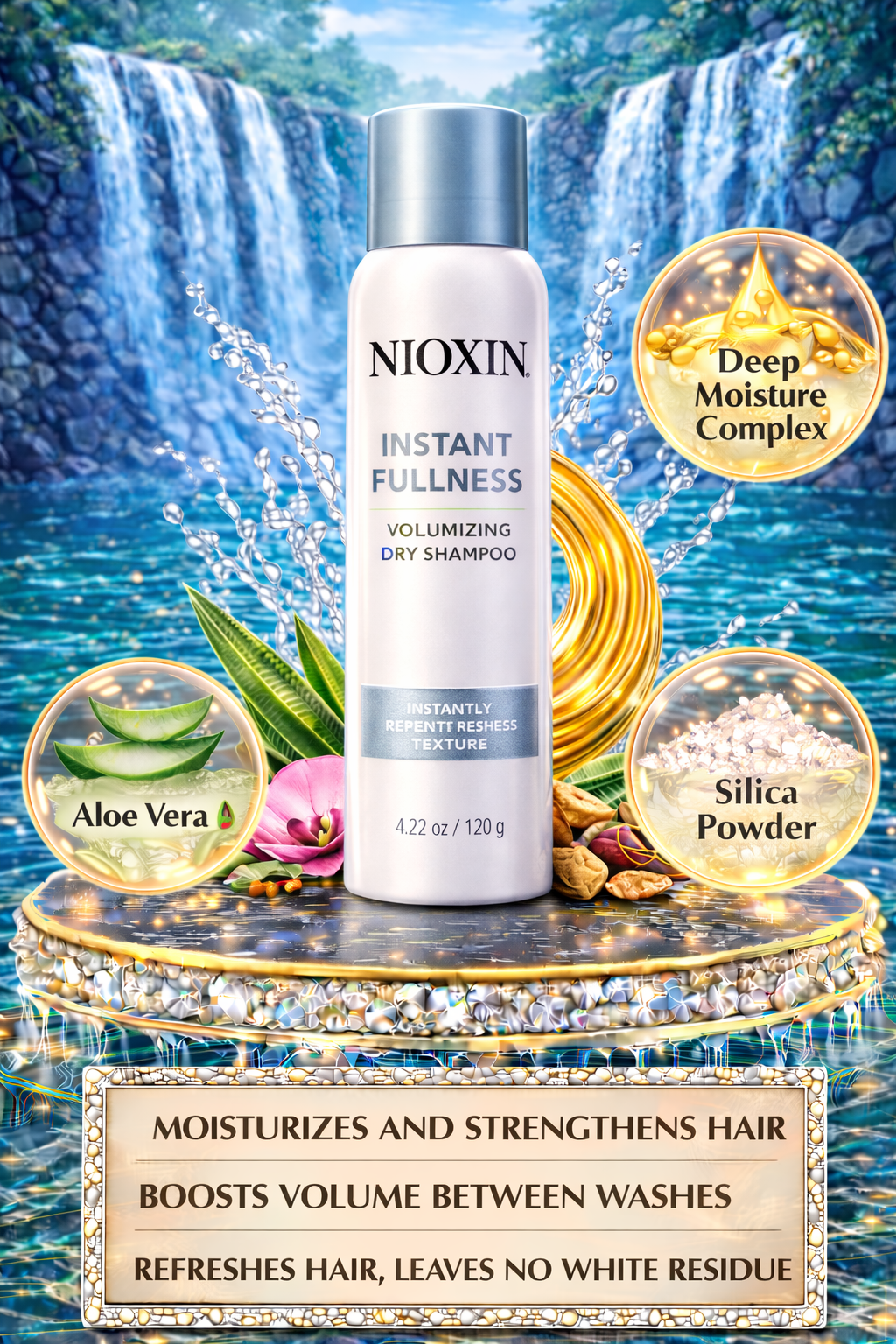 Nioxin Instant Fullness Volumizing Dry Shampoo 4.22 oz