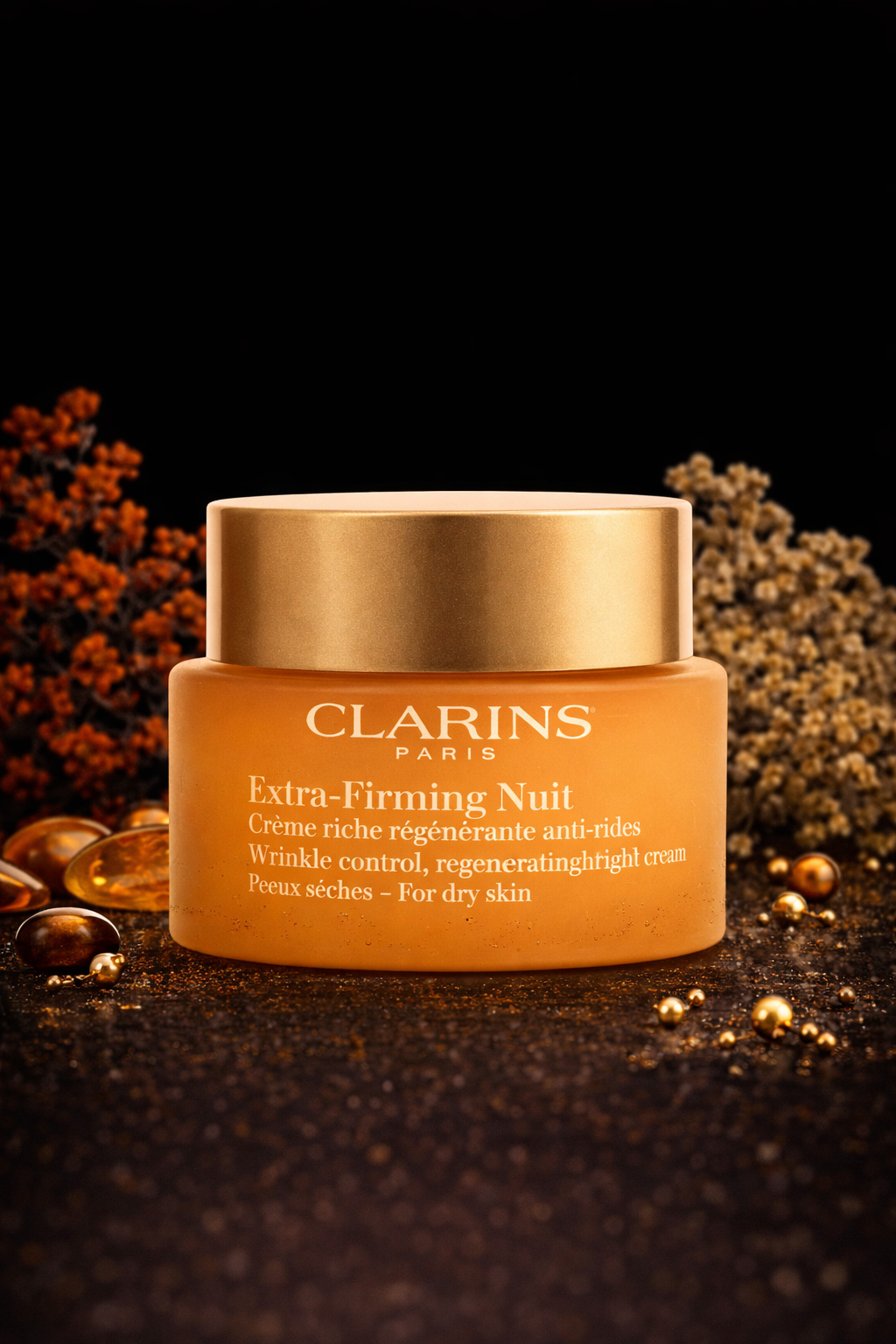 Clarins women Extra-Firming Nuit Wrinkle Control, Regenerating Night Rich Cream - For Dry Skin 50ml/1.6oz