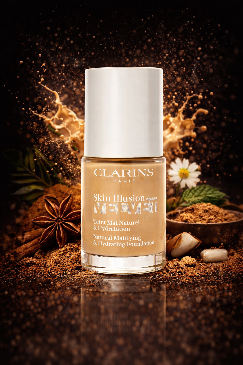 Clarins women Skin Illusion Velvet Foundation #110n 30ml/1oz