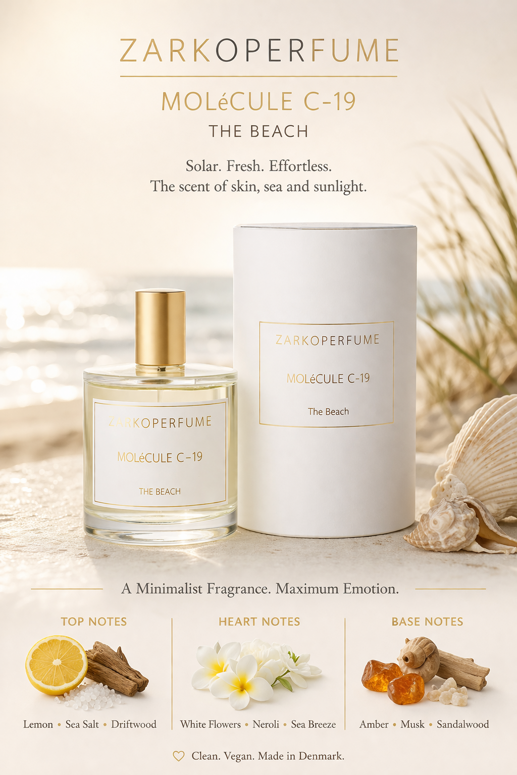 Zarkoperfume Molecule C-19 The Beach Eau De Parfum Spray 3.4 oz
