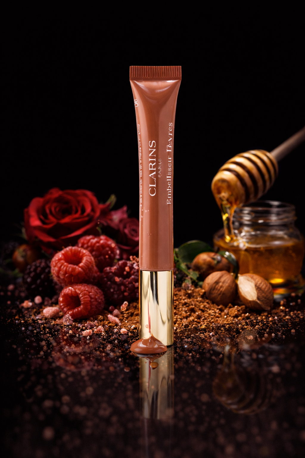 Clarins Natural Lip Perfector # 01 Rose Shimmer 12ml/0.35oz
