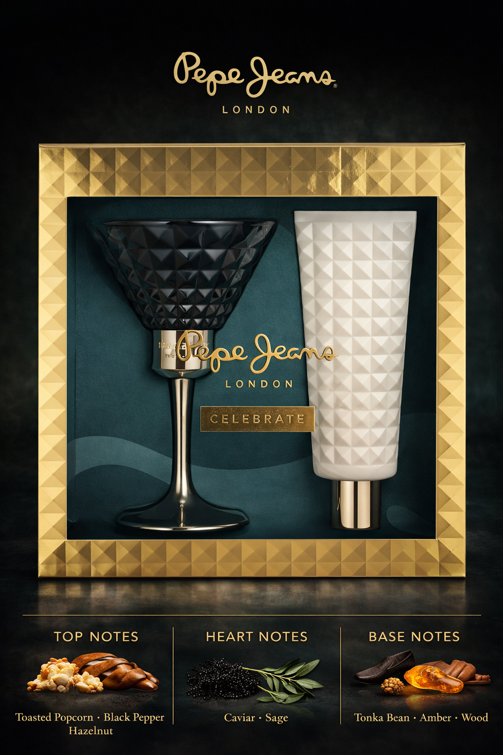 Pepe Jeans Celebrate Eau De Parfum Spray 2.7 oz & Body Lotion 2.7 oz