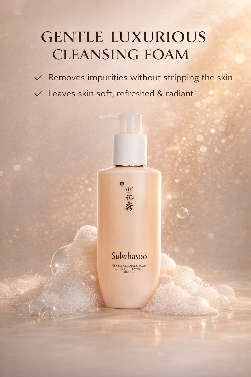 Sulwhasoo women Gentle Cleansing Foam 200ml/6.76oz