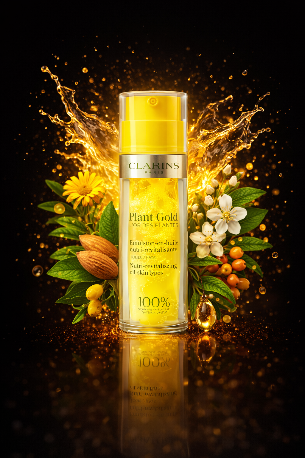 Clarins women Plant Gold Nutri-Revitalizing Oil-Emulsion 35ml/1.1oz